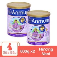Combo 2 hộp sữa bầu Anmum Materna hương vani 800g