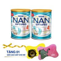 Combo 2 hộp sữa bột Nestlé Nan Optipro Kid 4 (900g) (Tặng 1 gối an toàn cho bé)
