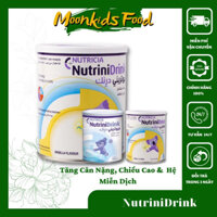 Combo 2 Hộp Sữa Nutrinidrink vị Vani Và Neutral Hộp 400gr Cho bé Chậm Tăng Cân, Chiều Cao