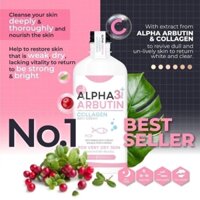 COMBO 2 HỘP -Sữa Tắm Dưỡng Trắng Da Alpha Arbutin 3 Plus Collagen Bath Cream 450ml Thái Lan