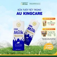 Combo 2 Hộp Sữa Tươi Tiệt Trùng AU KINGCARE Nguyên Kem 1L - Béo Cao 3.3%, Không Đường, Nhập Khẩu Úc