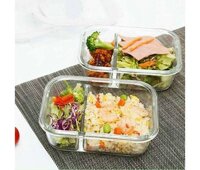 COMBO 2 HỘP THỦY TINH LOCK&LOCK CHIA NGĂN 1050 ml LLG447D