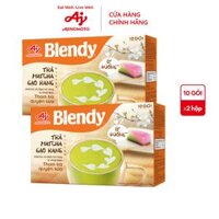 Combo 2 Hộp Trà Blendy Matcha Gạo Rang 160gHộp 1 Hộp 10 Gói