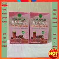 Combo 2 hộp trà đỏ sắc xuân Bảo Khang, gồm astiso, gạo lứt, kỳ tử, táo đỏ, hoa hồng, giúp đẹp da