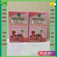 Combo 2 hộp trà đỏ sắc xuân Bảo Khang, gồm astiso, gạo lứt, kỳ tử, táo đỏ, hoa hồng, giúp đẹp da H