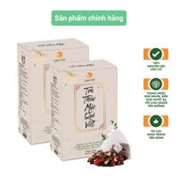 COMBO 2 hộp Trà Thảo Mộc Quê Việt - Mát gan, ngủ ngon, giảm căng thẳng mệt mỏi, 2 hộp 600g (20X30g)