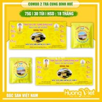 COMBO 2 HỘP Trà thảo mộc, trà túi lọc Cung Đình Huế, trà giải nhiệt Đức Phượng Danh Trà 75g [hộp 30 túi lọc]