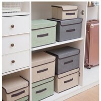 Combo 2 Hộp Vải Đựng Đồ, Túi Vải Đựng Quần Áo Đa Năng - Ngẫu Nhiên