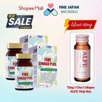[Combo 2 Hộp] Viên Uống Bổ Não Fine Ginkgo Plus Hoạt Huyết Dưỡng Não Nhật Bản 400 Viên