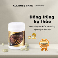 [COMBO 2 HỘP] Viên uống Đông trùng hạ thảo ALLTIMES CARE CORDYCEPS - tăng cường sức khỏe, đề kháng, Date 2027
