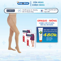 Combo 2 Hộp Vớ Y Khoa Quần (Hông) JOBST Opaque - Kín Ngón, Màu Da, Chuẩn Áp Lực 20-30mmHg