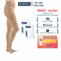 Combo 2 Hộp Vớ Y Khoa Quần (Hông) JOBST Relief - Kín Ngón, Màu Da, Chuẩn Áp Lực 20-30mmHg