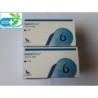 [Combo 2 hộp x 100 cây] Đầu kim tiểu đường Novofine 31G 6mm - Novo nordisk