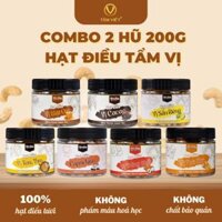 COMBO 2 HŨ 200G HẠT ĐIỀU VỊ - HẠT DINH DƯỠNG THƠM NGON - ĂN VẶT HEALTHY KHÔNG CHẤT BẢO QUẢN