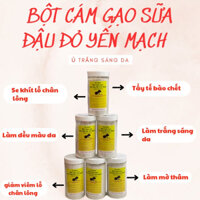 Combo 2 hũ 500gram Bột cám gạo sữa đậu đỏ yến mạch