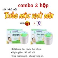 combo 2 hũ bột thảo mộc khử mùi