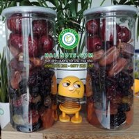 COMBO 2 HŨ MIXED FRUIT 7 LOẠI TRÁI CÂY SẤY DẺO NHẬP KHẨU CAO CẤP HALI NUTS 500G
