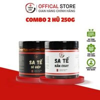 Combo 2 hũ Sa tế sò điệp & Sa tế nấm chay 250g