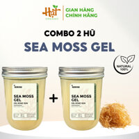 Combo 2 hũ Sea Moss Gel Tự Nhiên, Gel Rong Sụn Biển, SEA MOSS GEL Tinh Chất Hũ 500ml