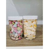 COMBO 2 hũ size 800ml bánh ăn dặm cho bé từ 6 tháng (sữa chua sấy trái cây, lòng đỏ rau củ, trứng ốp la, bánh quế, rong)
