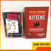 [COMBO 2 IN 1] Trò chơi Bang game bắn súng cao bồi miền Tây nước Mỹ + Bài Mèo Nổ 2 - 5 người chơi