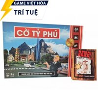 [COMBO 2 IN 1] Trò chơi Board game cho 4 người Cờ tỷ phú + Bang [GIÁ ƯU ĐÃI ĐẶC BIỆT]