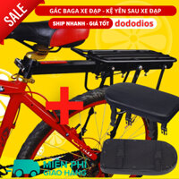 combo 2: Kệ Yên Sau Gác Baga + Đệm nệm yên ngồi ghế sau xe đạp loại dày dặn, chất lượng