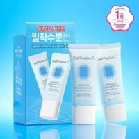 Combo 2 kem chống nắng cho da khô nhạy cảm Cell Fusion C Aquatica Sunscreen 100 SPF50+ PA+++