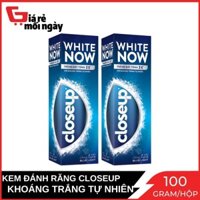 Combo 2 Kem Đánh Răng Closeup White Now với khoáng trắng tự nhiên 100g