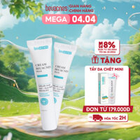 Combo 2 kem giảm mụn nhanh 24h BEUACNES PLUS mụn trứng cá, chiết xuất rau má, hỗ trợ mờ thâm mụn 15g