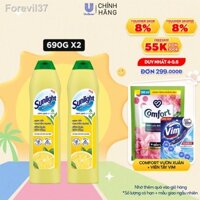 Combo 2 Kem tẩy chuyên dụng Sunlight|Phiên bản nâng cấp từ Cif|Siêu sạch Siêu sáng|Chai 690g