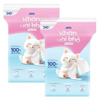 Combo 2 Khăn vải khô đa năng Animo (240 tờ)