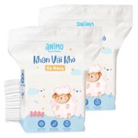 Combo 2 Khăn vải khô đa năng Animo - 240 tờ