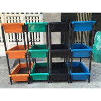 Combo 2 Khay Chậu Nhựa 3 Tầng Nuôi Cá Bảy Màu - Nuôi Cá Guppy-Trống Rau Sach