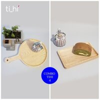 Combo 2 khay gỗ decor xinh xắn CBTIHI4