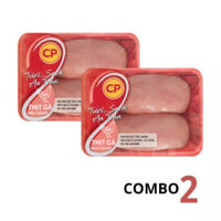 Combo 2 khay phi lê ức gà không da CP 500g