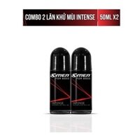 COMBO 2 lăn khử mùi XMEN FOR BOSS hương INTENSE, LUXURY, MOTION, LEGEND 50ML