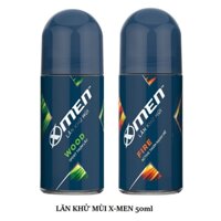 combo 2 lăn khử mùi xmen wood/fire 50ml/chai