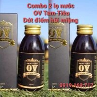 Combo 2 lọ nước OV TAM TIÊU dứt điểm Hôi Miệng - chính hãng Đỗ Quang Vịnh