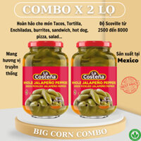 [COMBO 2 LỌ] Ớt Jalapeno Nguyên Trái Ngâm Dấm La Costena Whole Jalapeno Peppers, Lọ 440g