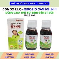 Combo 2 lọ siro ho cảm Íchnhi Nam Dược mỗi lọ 90ml dùng an toàn cho trẻ sơ sinh