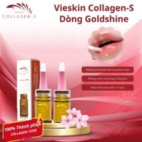 Combo 2 Lọ Vieskin Collagen-S Goldshine Dưỡng Tươi Tắn Căng Bóng Kích Màu Môi Sau Phun Xăm, Collagen Tươi Chính Hãng