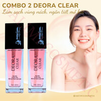COMBO 2 Lọ Xịt Khử Mùi DEORA CLEAR Quyên Lara 50ml, Khử Mùi Hôi Nách, Ngăn Tiết Mồ Hôi