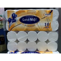 COMBO 2 LỐC 10 CUỘN KHÔNG LÕI CAO CẤP LONG NHẬT- GIẤY LỤA 4 LỚP- MỀM MỊN VÀ DAI