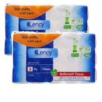 Combo 2 lốc Giấy vệ sinh Lency 15 cuộn ( 3 lớp ) tiết kiệm