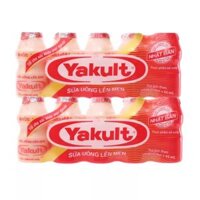 Combo 2 lốc sữa chua uống lên men Yakult 65ml