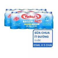 Combo 2 lốc sữa chua uống Yakult lên men ít đường 65ml