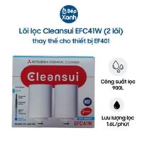 Combo 2 Lõi Lọc Cleansui EFC41W 2 Lõi  - Dành Cho Thiết Bị Cleansui EF401 - Hàng Chính Hãng