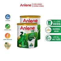 Combo 2 lon Sữa Bột Anlene Gold Movepro Hương Vanilla 800g/hộp (trên 40 tuổi)