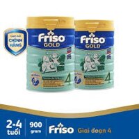 Combo 2 lon Sữa bột Friso Gold 4 900g